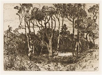 Moran, Mary Nimmo (1842-1899) Two Etchings.